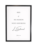 Tableau chrétien Moi et ma maison nous servirons l'Eternel