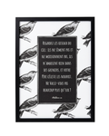 Décoration chrétienne vintage avec le verset biblique de Matthieu 6