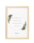 Tableau moderne avec verset biblique de Proverbes 22.4