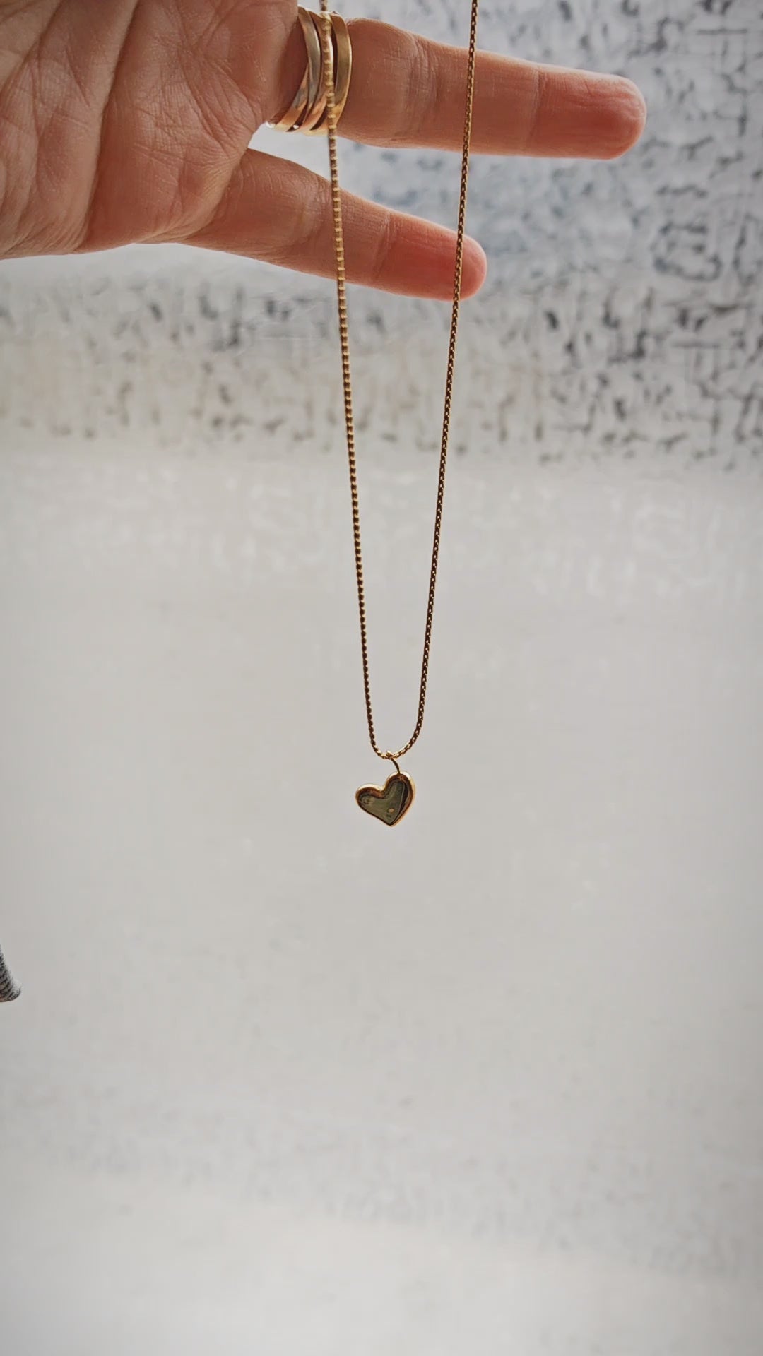 Collier "Amour infini" en acier inoxydable